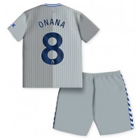 Everton Amadou Onana #8 Tredjedraktsett Barn 2023-24 Kortermet (+ Korte bukser)